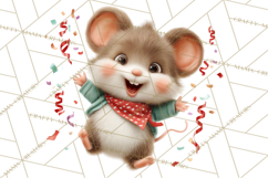 Cute New Year Clipart, Cartoon Animal New Year PNG Product Image 4