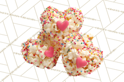 Rainbow Sprinkle Valentine Dessert Clipart PNG Product Image 4