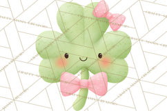 St. Patrick’s Day Clipart, Girly Lucky Shamrock Clip Art PNG Product Image 5