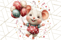 Cute New Year Clipart, Cartoon Animal New Year PNG Product Image 5