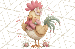 Farm Animals Dance Party Clipart, Dancing Cow Pig Sheep Png Product Image 3