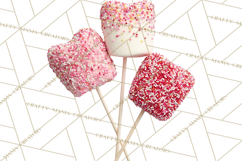 Rainbow Sprinkle Valentine Dessert Clipart PNG Product Image 4