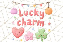 St. Patrick’s Day Clipart, Girly Lucky Shamrock Clip Art PNG Product Image 4