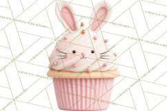 Easter Cupcakes Clipart, Pastel Easter Desserts, Bakery Png Product Image 4