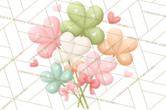 St. Patrick’s Day Clipart, Girly Lucky Shamrock Clip Art PNG Product Image 5