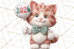 Cute New Year Clipart, Cartoon Animal New Year PNG Product Image 5
