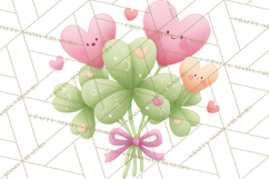 St. Patrick’s Day Clipart, Girly Lucky Shamrock Clip Art PNG Product Image 3