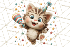 Cute New Year Clipart, Cartoon Animal New Year PNG Product Image 2