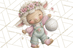 Farm Animals Dance Party Clipart, Dancing Cow Pig Sheep Png Product Image 3