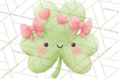 St. Patrick’s Day Clipart, Girly Lucky Shamrock Clip Art PNG Product Image 5