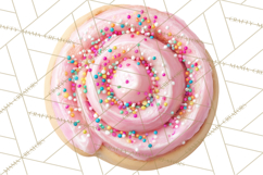Rainbow Sprinkle Valentine Dessert Clipart PNG Product Image 5