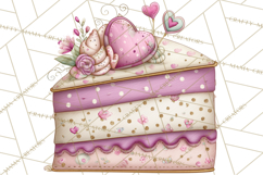 Valentine Tea Party Clipart, Romantic Teapot and Cup PNG Product Image 5