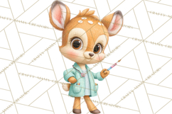 Woodland Animal Doctor Clipart Cute Pediatric Vet PNG Product Image 2