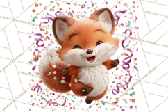 Cute New Year Clipart, Cartoon Animal New Year PNG Product Image 2