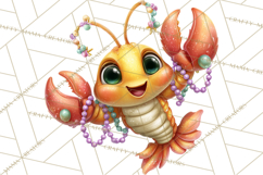 Cute Mardi Gras Characters PNG Kids Animals Carnival Clipart Product Image 3