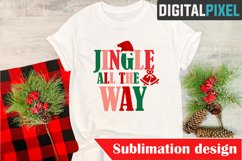 Jingle All The Way Png Christmas Sublimation, Christmas Png Product Image 2