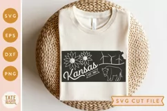 Vintage Kansas SVG cut file - Kansas state symbols svg Product Image 1
