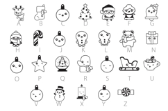Kawaii Christmas Dingbats Product Image 4