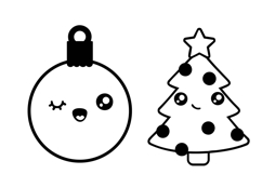 Kawaii Christmas Dingbats Product Image 8