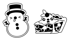 Kawaii Kringle Dingbats Product Image 7
