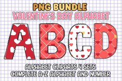 Valentine&#039;s Day Alphabet Letters Sublimation Product Image 1