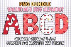 Valentine's Day Alphabet Letters Sublimation Product Image 1