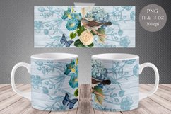 Vintage Flowers Mug Sublimation Bundle | 11oz &amp; 15oz Wrap Product Image 8