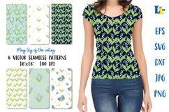 Lily of the Valley. Seamless pattern. Digital Paper Pack Product Image 2