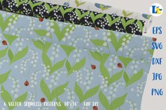 Lily of the Valley. Seamless pattern. Digital Paper Pack Product Image 4