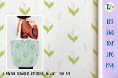 Lily of the Valley. Seamless pattern. Digital Paper Pack Product Image 5