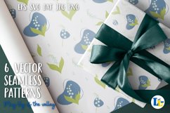 Lily of the Valley. Seamless pattern. Digital Paper Pack Product Image 6