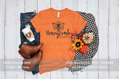 Burnt Orange Bella Canvas 3001 Mockup| Fall T-Shirt Mockup Product Image 1