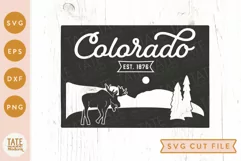 Vintage Colorado SVG cut file - Colorado state symbols svg Product Image 1