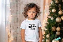 Kids Christmas Mockup | 3001 Bella Canvas Shirt Product Image 1