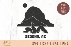 Sedona AZ SVG cut file - Retro national park SVG Product Image 1