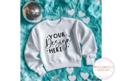 White Crewneck Valentines Day Mockup Product Image 1