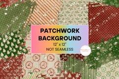 Vintage Christmas Patchwork Background Product Image 1