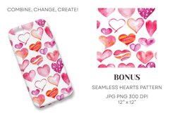 Watercolor Hearts Bundle Product Image 3
