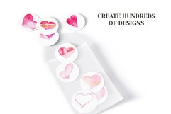 Watercolor Hearts Bundle Product Image 4