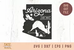 Vintage Arizona SVG cut file - Arizona state symbols Product Image 1