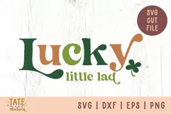 Lucky little lad SVG cut file - St. Patricks day boy shirt Product Image 3