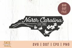Vintage North Carolina SVG cut file - North Carolina symbols Product Image 1