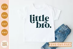 Little Bro SVG cut file - Retro little brother shirt svg Product Image 1