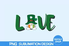 Love Png, St Patrick's Day Png, Shamrock Png, Irish Png Product Image 1