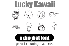 Lucky Kawaii Dingbats Product Image 6