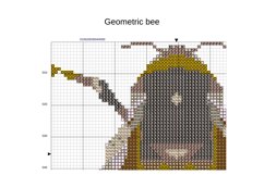 Cross stitch pattern Bumblebee Modern xstitch Insects Bee Product Image 2