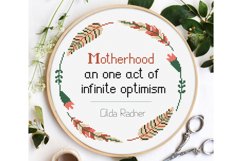 Motherhood Cross stitch pattern Digital download Mom Boho Product Image 1
