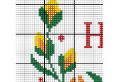 Home Floral Wreath Cross stitch pattern Polish folk flowers Product Image 3