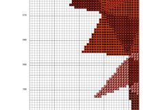 Cardinal bird Cross stitch pattern PDF Modern Xmas Winter Product Image 3