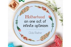 Motherhood Cross stitch pattern Digital download Mom Boho Product Image 3